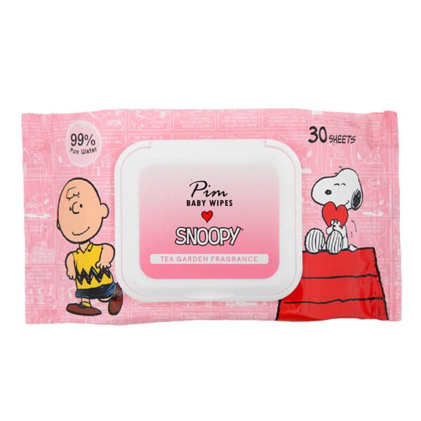 พิมผ้าเช็ดทำความสะอาดสำหรับเด็กกลิ่นหอมยอดชาอ่อน 30แผ่น